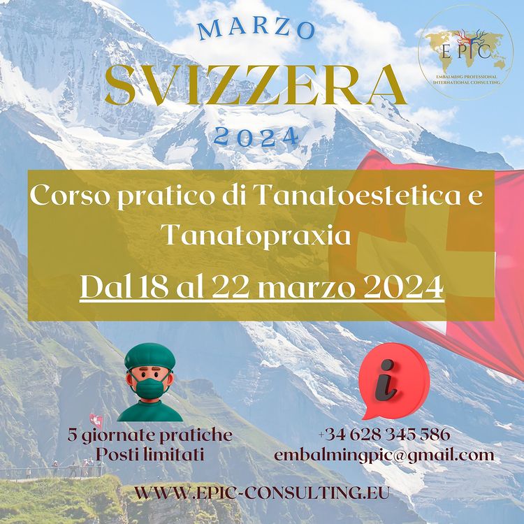 Curso de Tanatopraxia Suiza